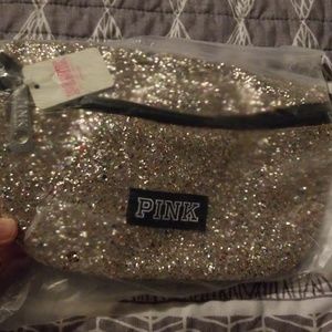 Gold glitter Pink VS fanny pack brand new